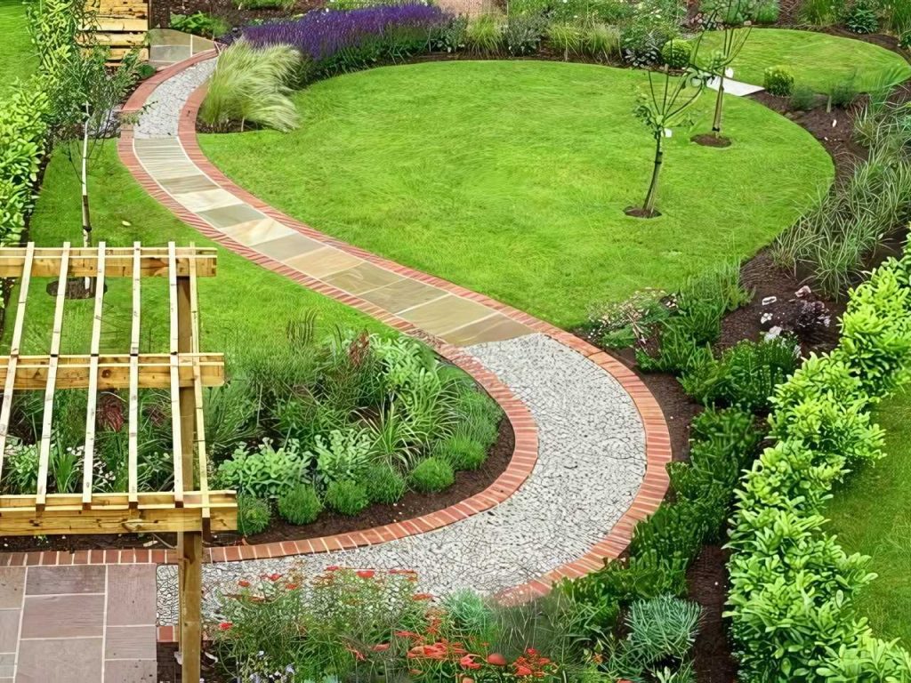 curvy garden path ideas